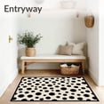 thumbnail image 3 of ODIKA 6'x9' Machine Washable Non-Slip Area Rug, Rustic Farmhouse Celebration Accent High Traffic Rug with Pad, Beige, 614015, 3 of 8