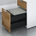 thumbnail image 4 of Bush Business Furniture Jamestown 71W L-Shaped Desk Bundle, Fresh Walnut/White JTN009FWWHSU, 4 of 7
