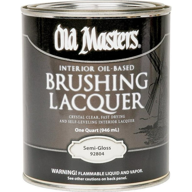 Old Masters SemiGloss Clear OilBased Brushing Lacquer 1 qt. Case Of