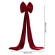 thumbnail image 3 of Adornos Colgantes de Tela Flocada con Lazo Rojo para Ambientes Festivos., 3 of 7
