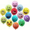 thumbnail image 3 of 20pcs Colorful Latex Happy Face Colorful Balloons, Kids' Party Balloons for Shower Wedding Decoration (Assorted Color) Halloween Christmas Gift, Easter Room Decor, 3 of 8