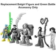 thumbnail image 4 of Replacement Part for Imaginext Playset Inspired by DC Superfriends - HGX97 ~ Replacement Poseable Batgirl Figure and Green Battle Accessory ~ Lights Up when placed on Special Backpack, 4 of 5