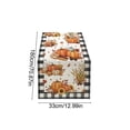 thumbnail image 3 of Yhmxh Maple Leaves Fall Table Runner, Linen Autumn Thanksgiving Decor Table Runner, Seasonal Farmhouse Table Dresser Scarf for Dining Table, Harvest Holiday, Thanksgiving & Farm Rustic Home Decor, 3 of 6