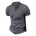 thumbnail image 2 of Mens Polo Shirts Short Sleeve Summer Casual Solid Holiday Tops Outwear, 2 of 4