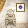 thumbnail image 3 of Bookbinder, David 26x26 Gold Ornate Wood Framed with Double Matting Museum Art Print Titled - Kaleidoscope Blue Bell, 3 of 4