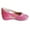 Pink, variant on LUXUR Women Flat Shoes Slip on Round Toe Breathable Wide Width Comfy Loafer Shoes Size 9