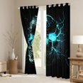 thumbnail image 3 of Castle Fairy Abstract Skull Black Out Curtains for Teens Adults,Gothic Style Curtains Pack of 2 (42x63 Each),Gradient Lightning Bedroom Curtains,Super Cozy Room Decor, 3 of 6