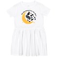 thumbnail image 3 of Inktastic Cow Jumped over the Moon Girls Toddler Dress, 3 of 5