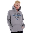 thumbnail image 3 of US Airforce Hero Airman Son Unisex Plus Size Hoodie Brisco Brands 5X, 3 of 5