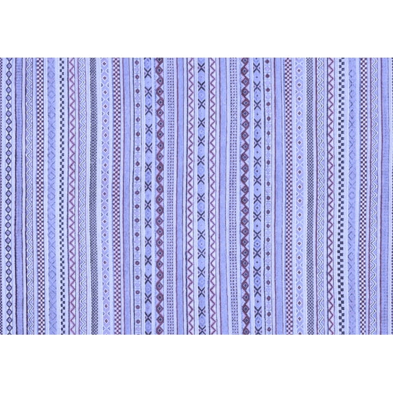 Ahgly Company Indoor Rectangle Abstract Blue Modern Area Rugs, 4' x 6'