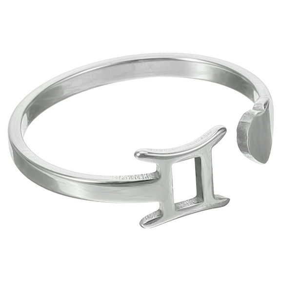 OUNONA Ladies Sizer Adjustable Rings for Women Stone Mother Travel Silver