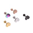 thumbnail image 2 of 2 Pcs Boucles d'Oreilles en Forme de Cœur pour Femmes, Boucles d'Oreilles à Vis d'Amour, Perçage, Tragus, 2 of 3