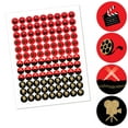 thumbnail image 2 of Big Dot of Happiness Red Carpet - Movie Night Party Round Candy Sticker Favors - Labels Fits Chocolate Candy (1 sheet of 108), 2 of 5
