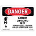 thumbnail image 1 of OSHA Danger Sign - Battery Charging Area Risks | Plastic Sign | Protect Your Business, Construction Site, Warehouse & Shop Area |  Made in The USA, 1 of 1