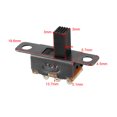 thumbnail image 4 of 25Pcs 3-Pin 2 Position 1P2T SPDT ON-OFF Interruptor deslizante de panel en miniatura, 4 of 4
