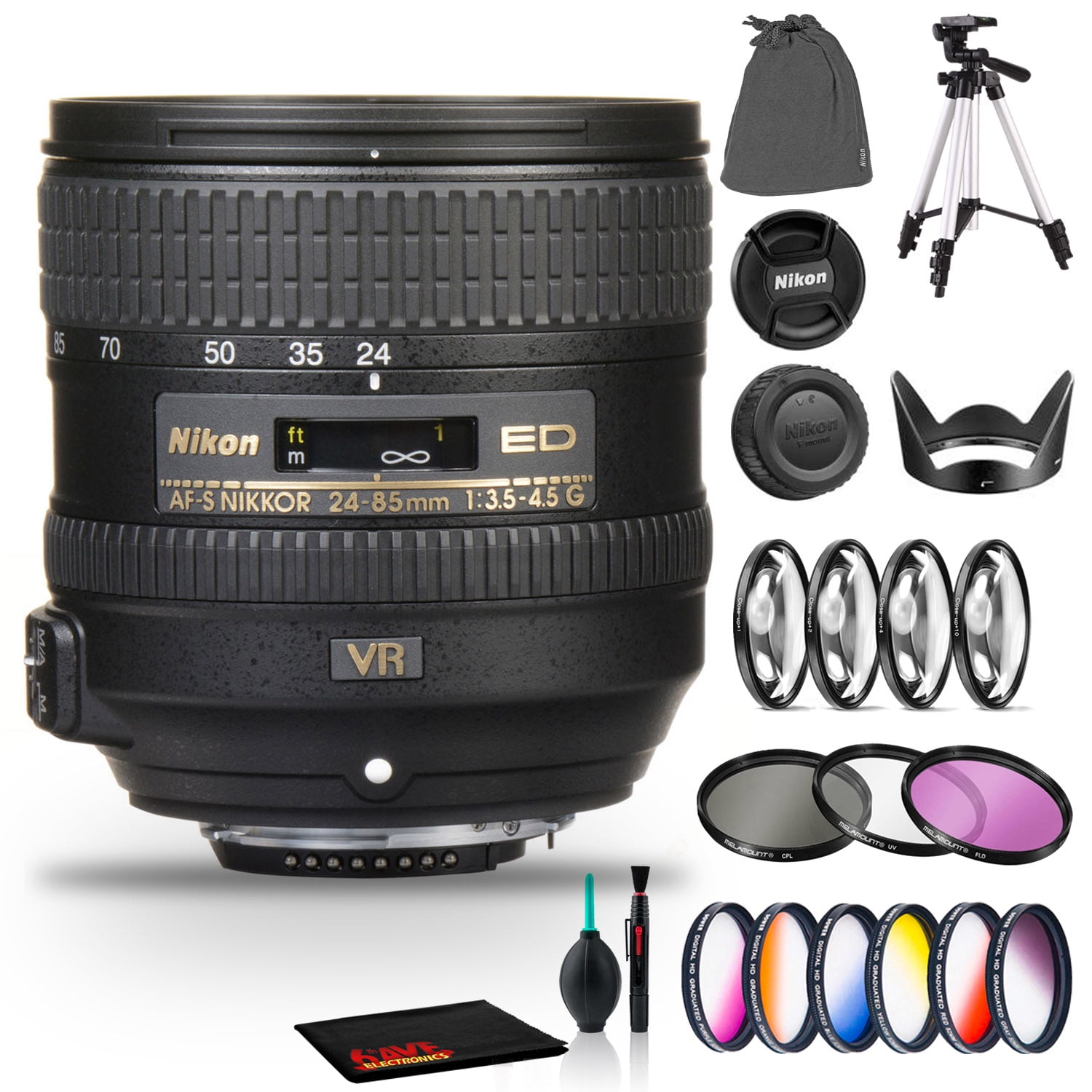 Nikon AF S NIKKOR mm f..5G ED VR Lens Includes Filter