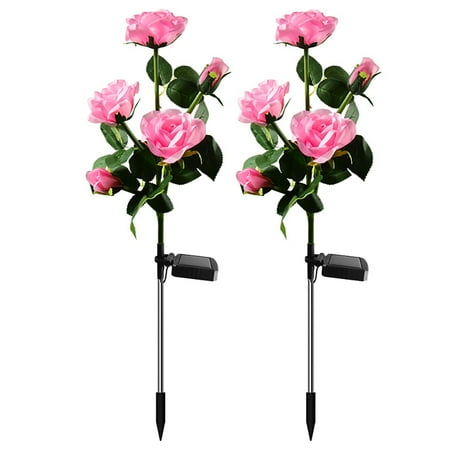 

5 Head Head LED Solar Garden Lamp Outdoor Solar Flowers Garden Lights for Yard Lawn Path Wedding Lights E