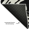 thumbnail image 5 of Addison Rugs Mayfield Premium Machine Washable Transitional Swirls Black Round Rug, 8' x 8', 5 of 5