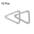thumbnail image 3 of Uxcell Triangle Ring Buckle 30mm Inner Width Zinc Alloy Electroplated Foggy Silver 10 Pack, 3 of 5