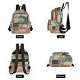 thumbnail image 4 of FORMRS Mini Backpack Purse for Women Travel Daypack Casual Shoulder Bag, Pink and Green Cat, 4 of 7