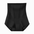 thumbnail image 4 of VONCOS Womens Plus Size High Waisted Tummy Control Shapewear Briefs Butt Lifting Postpartum Seamless No Show Lace Trim Panties Black M to XXXL,Size L, 4 of 4