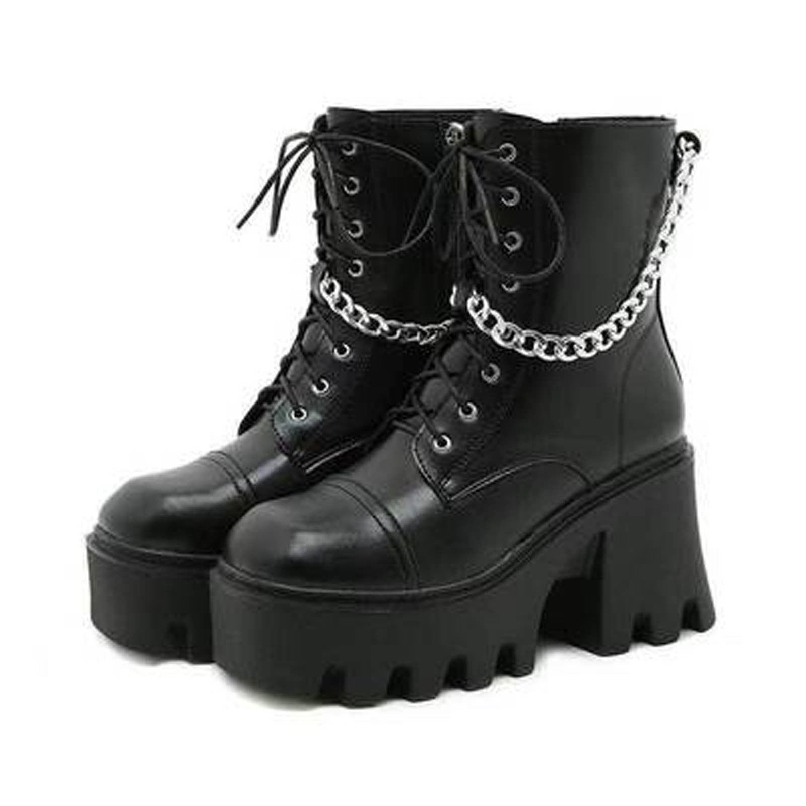 Goth boots near me best sale