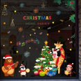 thumbnail image 1 of pieza de calcomanía de pared navideña, extraíble, calcomanía de pared DIY de árbol de Navidad, Ch, 1 of 5