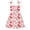 Hot Pink, variant on REDARER Toddler Girls' Sleeveless Cherry Print Dress, Smocked Tie-Strap Sundress, Summer Casual Party Dance Dress for Kids,12-18 Months