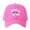 Hot Pink, variant on MIASHUI Unisex Distressed Embroidery Baseball Cap Adjustable USA City Washed Hat for Men and Women Mint Green,One Size