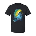 thumbnail image 2 of Mahi-Mahi Fish Catching Small Fish Animal Lover Men's Graphic T-Shirt, Black, Small, 2 of 3