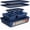 Blue Marble, variant on Bakken- Swiss Kitchen Baking Pan Set - Nonstick White Marble Coating, Commercial Grade Carbon Steel, Baking Kitchen Essentials, Oven Safe Tray (Up To 450° F), Set of 6
