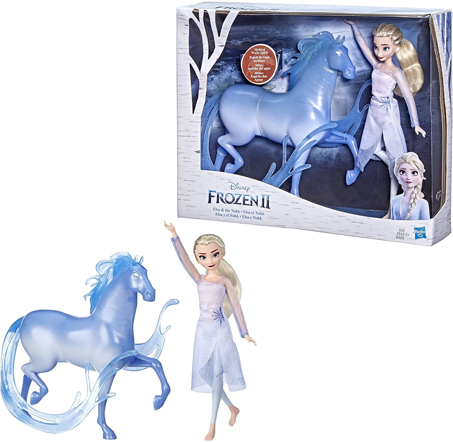 Frozen 2 Elsa Fashion Doll and Nokk Figure Disney Kids Toy Gift Children Fun NEW 