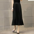 thumbnail image 3 of LShunze Midi Skirt A-Line Swing Skirt for Women, Solid Vintage Women's Pleated Skirt Daily Wear, 3 of 8