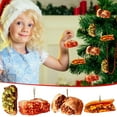 thumbnail image 2 of AJKSFHIU Christmas Pizza Decorations Xmas Tree Ornaments,Christmas Pizza Ornaments,Croissant Pizza Ornaments,Funny Food Christmas Tree Pendants for Home Christmas Birthday Party Holiday Supplies, 2 of 9