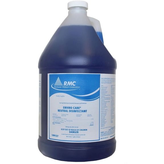 RMC Enviro Care Neutral Disinfectant - Concentrate Spray - 128 fl oz (4 quart) - 1 Each - Blue | Bundle of 5 Each