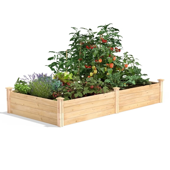 Greenes Fence 4' x 8' x 14" (3/4" Thick) Premium Cedar Raised Garden Bed