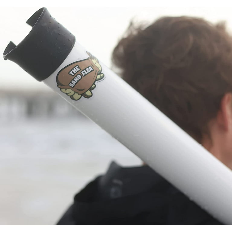Sand Flea Surf Fishing Rod Holder Beach Sand Spike. 2, 3 or 4 Foot Lengths.  Made from Impact and UV Resistant PVC. 100% USA Made. (White, 3) 