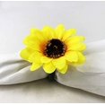 thumbnail image 2 of Fennco Styles Handmade Sunflower Decorative Napkin Rings, Set of 4 - Yellow Flower Napkin Holders for Dining Table, Banquet, Wedding, Holiday Décor and Special Event, 2 of 5