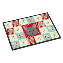 Carolines Treasures CK5136MAT Nebelung Cat Love Door Mat Indoor Rug or Outdoor Welcome Mat 18x27 Doormat 27"L x 18"W