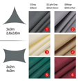 thumbnail image 3 of Voile d'Ombrage Triangulaire 3.6x3.6x3.6m-300d Imperméable Protection Solaire Jardin Piscine Extérieure Rouge Rouille, 3 of 5