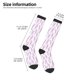 thumbnail image 2 of Fotbe Lavender Flowers Calcetas Divertidas Estampadas para Hombre y Mujer, Calcetas de Algodón hasta la Rodilla para Caminar, Correr, Enfermería y Embarazo, 2 of 6