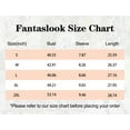 thumbnail image 6 of Fantaslook Dressy Blouses for Women Pleated Short Sleeve Tunic Tops Casual Floral Shirts, 6 of 6