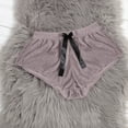 thumbnail image 3 of AXXD Gray Workout Shorts Summer Sexy Velvet Stain Pajamas Bowknot Shorts Gift Ideas For Moms, 3 of 4
