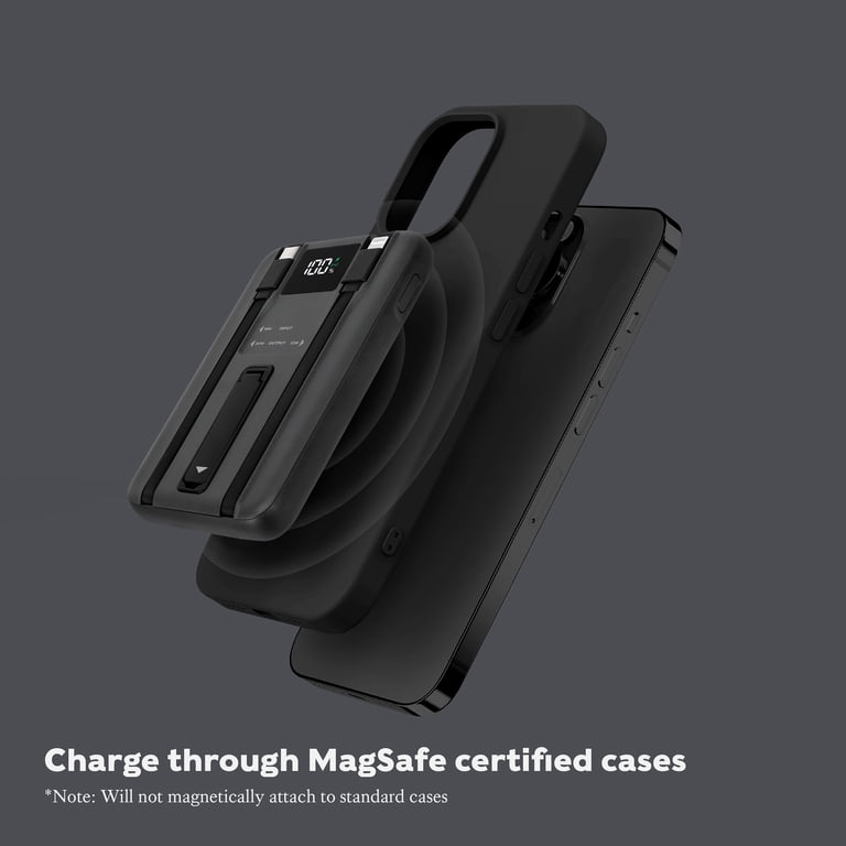 Swiss Tech 10000mAh wireless magnetic power bank, fast charging