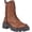 Cognac, variant on GC Shoes Womens Mckay Faux Leather Pull On Combat & Lace-up Boots