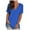 Dark Blue, variant on Patlollav Womens Casual Comfort V-Neck Solid Loose Fit Short Sleeve Tops T-Shirt