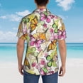 thumbnail image 6 of Goofa Butterflies2 Hawaiian Shirt for Men, Unisex Summer Beach Casual Short Sleeve Button Down Shirts,Aloha Tropical Floral print shirt-Large, 6 of 9