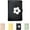 Black, variant on Women Girls Tri-folded Wallet Flower Decor Snap Wallet Cash Pocket Flower Card Holder Coin Purse with ID Card Window