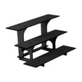 thumbnail image 3 of QSTDGVPW 3 Tier Corner Tiered Display Stand 3 Step Corner Display Rack for Tradeshows Straight black, 3 of 9