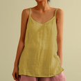 thumbnail image 2 of Camisoles for Women Cotton Linen Sexy Tank Summer Sleeveless Solid Soft Shirts Loose Fit for Ladies Tees 2026 Vacation Trendy, 2 of 9